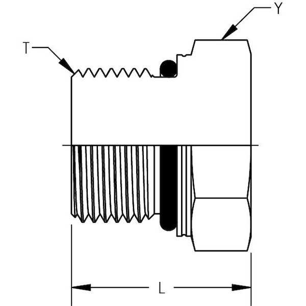 SAE O-Ring Plug - Hex Head - Metric Thread